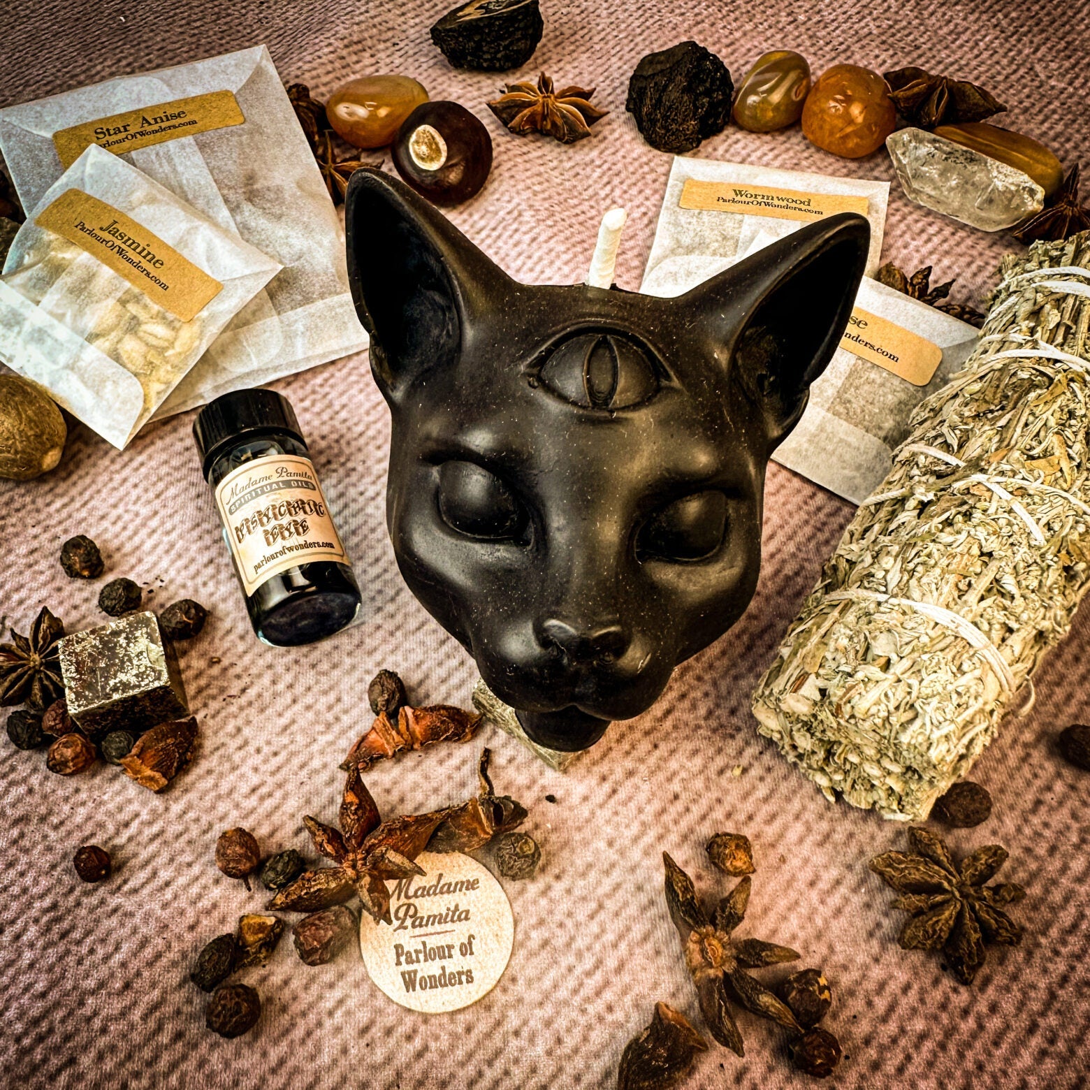 Psychic Eye Candle Spell Kit - Intuition & Psychic Abilities | Candle Spell Kit | Wiccan Center