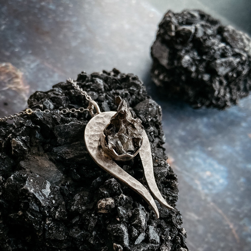 Comet Necklace with Authentic Meteorite | Necklace | Wiccan Center