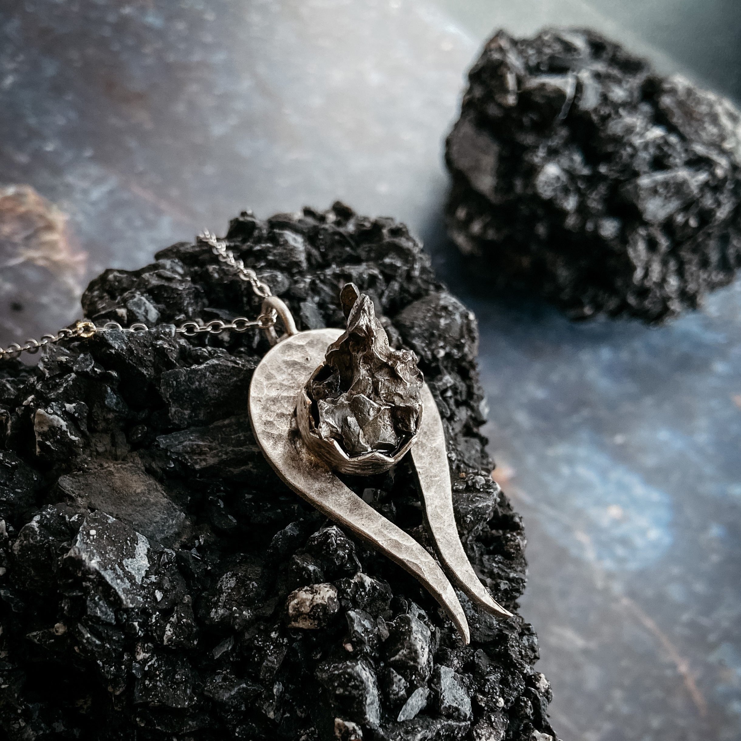 Comet Necklace with Authentic Meteorite | Necklace | Wiccan Center