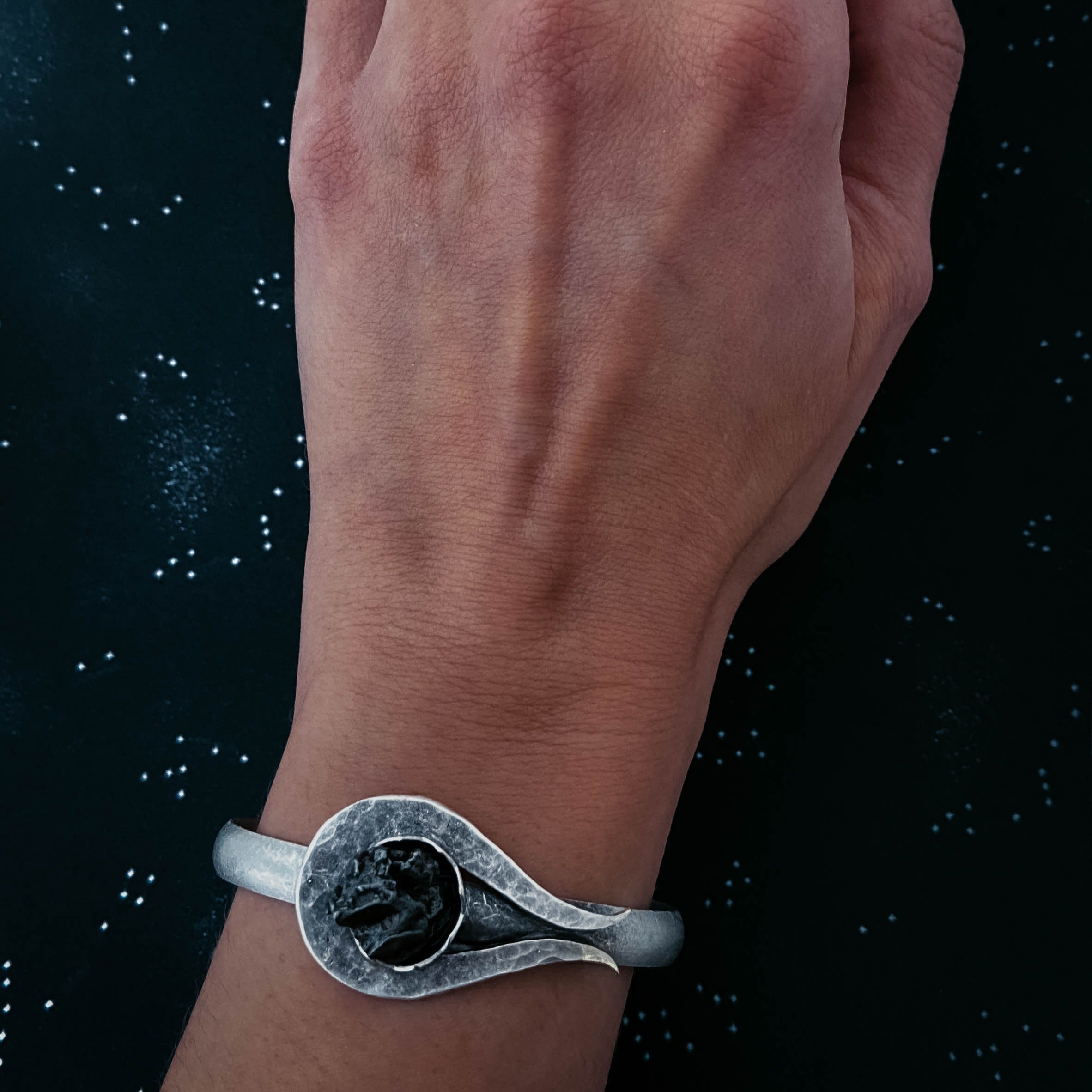 Comet Meteorite Cuff Bracelet | Bracelet | Wiccan Center