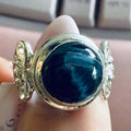 Pietersite Ornate Winged Ring – Sterling Silver – Size 6 | Rings | Wiccan Center