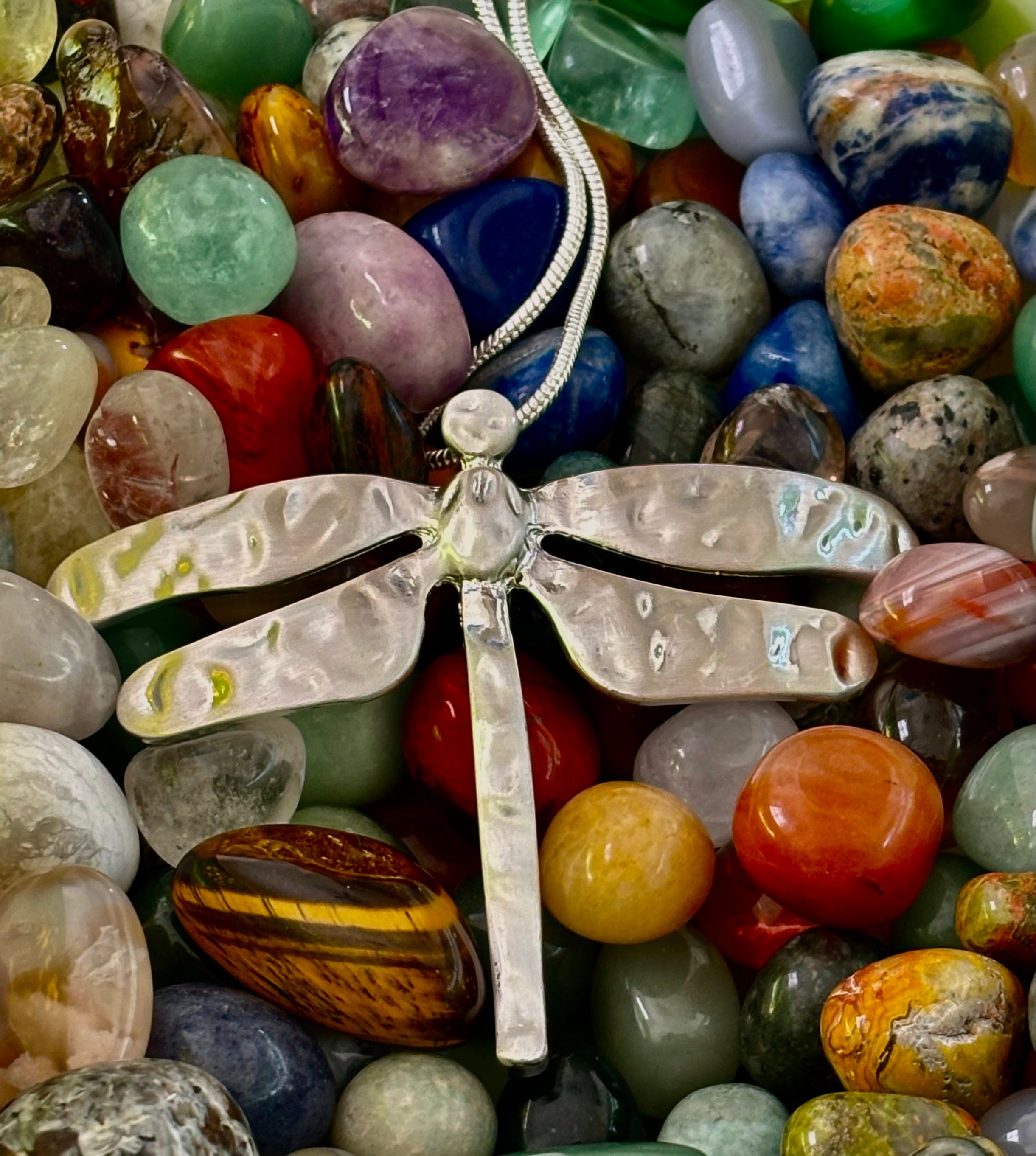 🐉 Dragonfly Pendant Necklace – Embrace Change, Fly Fierce | | Wiccan Center