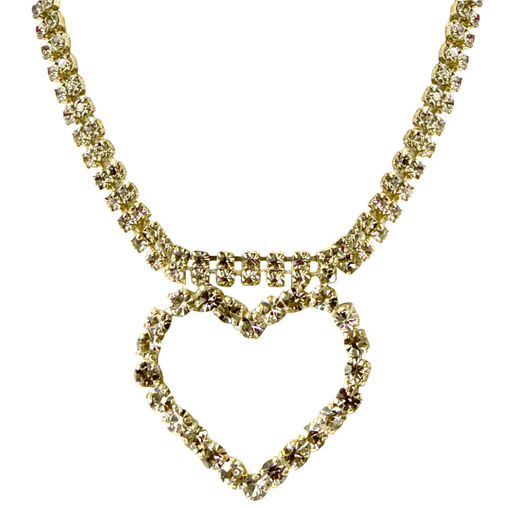 Lulu Diamond Heart Necklace