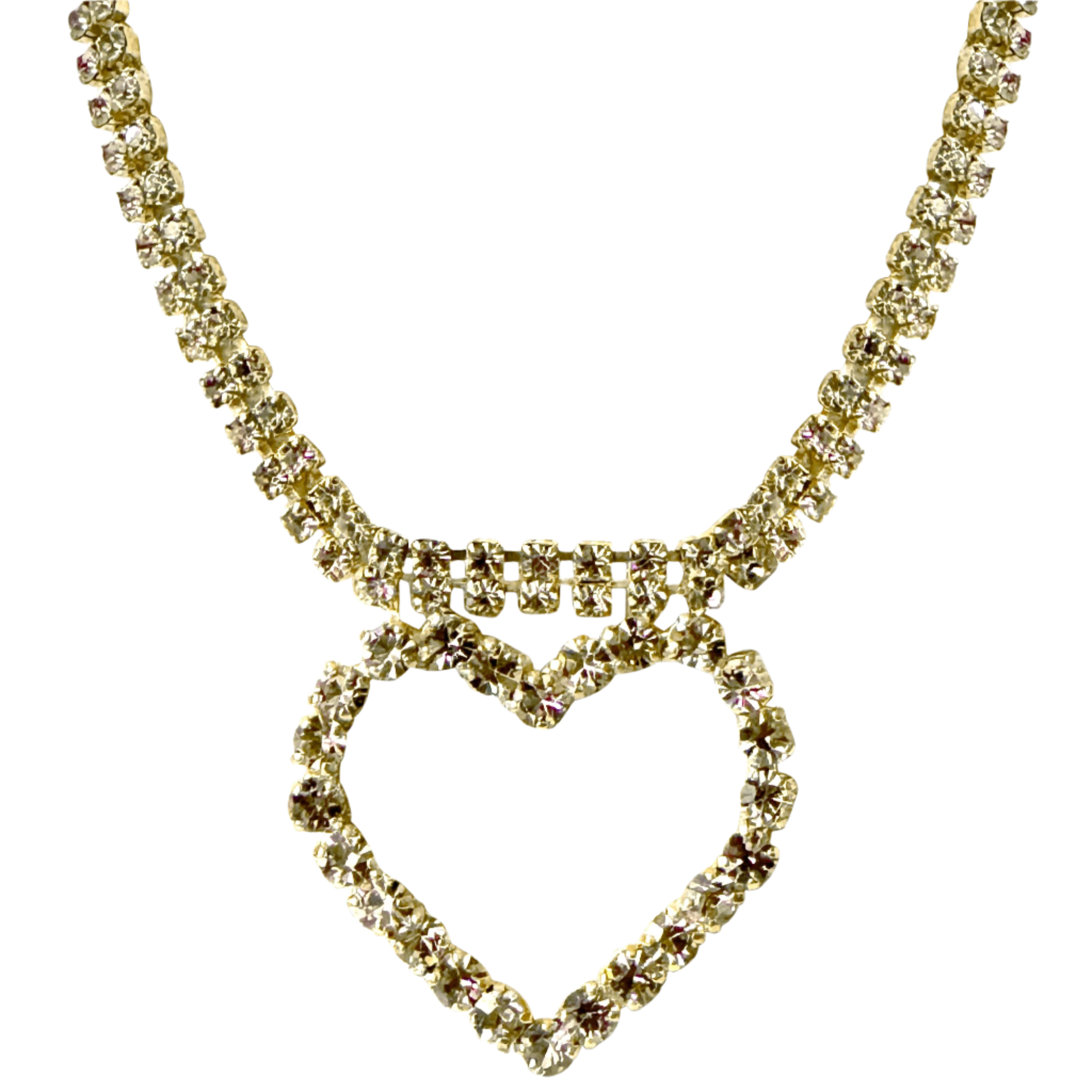 Lulu Diamond Heart Necklace