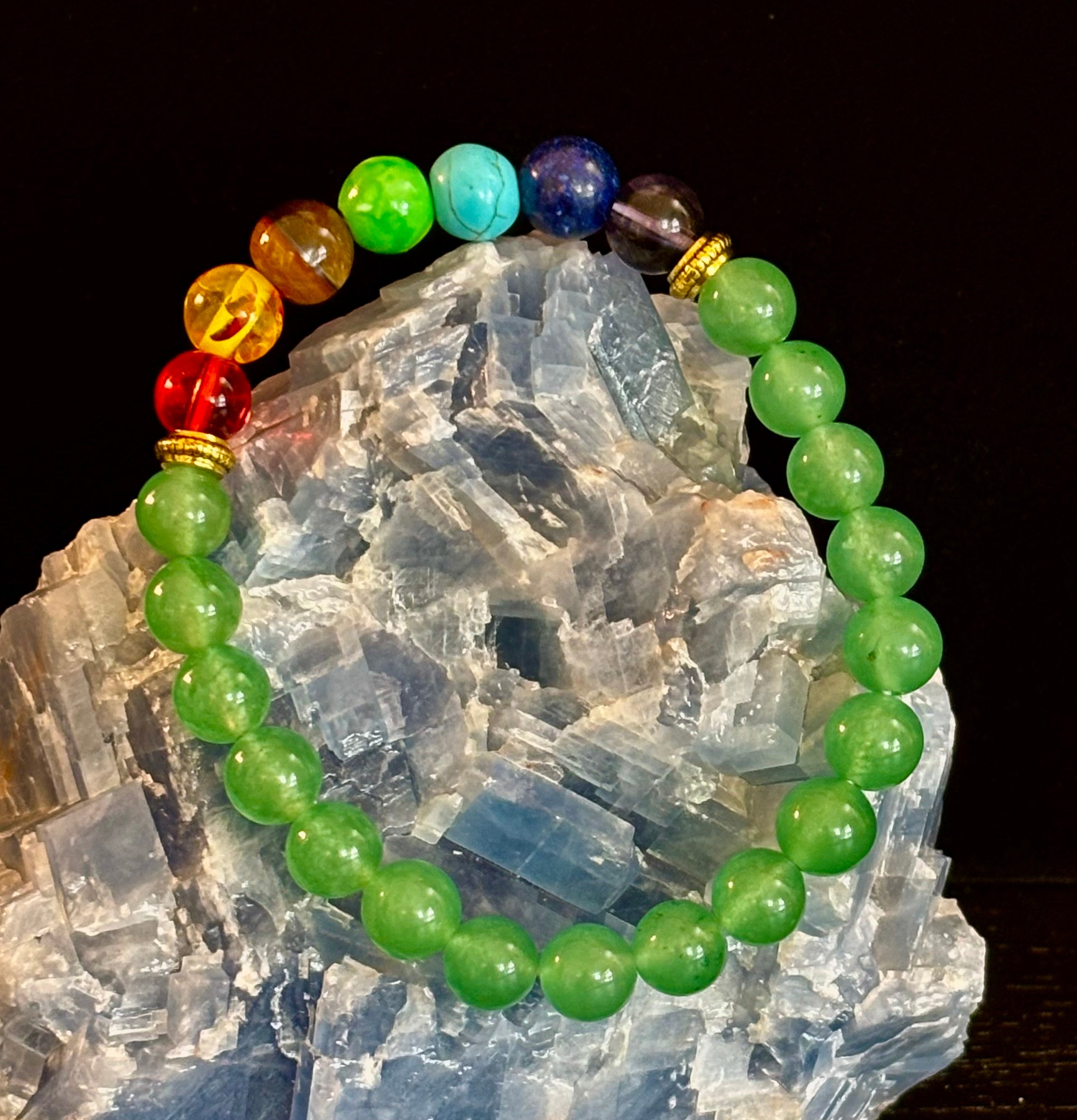 Chakra & Green Aventurine Healing Bracelet | | Wiccan Center