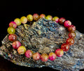 Watermelon Tourmaline Love & Healing Bracelet – 8mm Natural Gemstone Beads (Small to Medium Wrists) | | Wiccan Center