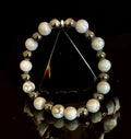 White Howlite & Hematite Reiki-Infused Calm & Grounding Bracelet (Medium Wrist) | | Wiccan Center