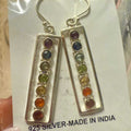 Chakra Bar Dangle Earrings – Sterling Silver | Earrings | Wiccan Center