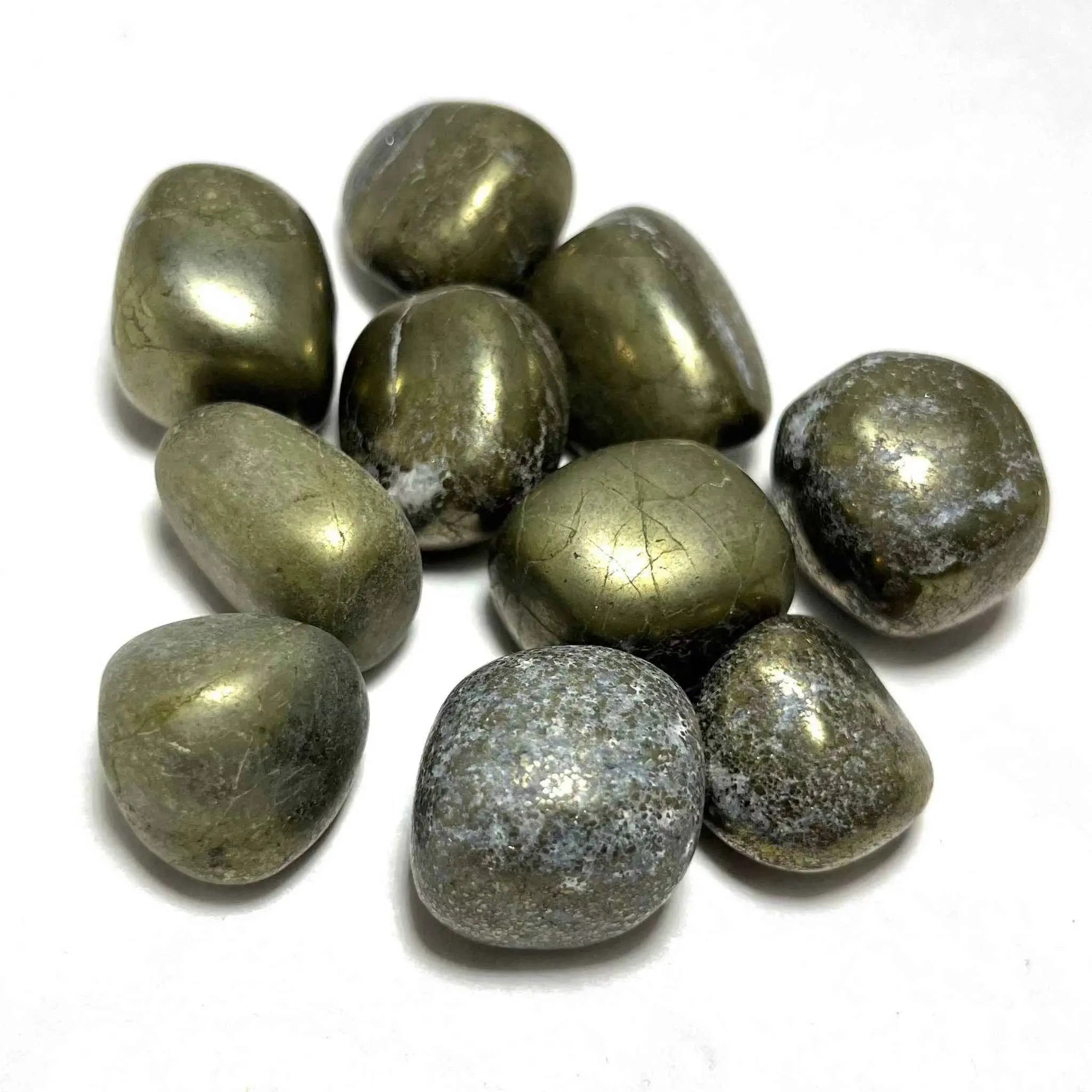 Pyrite Tumbled Stone | Tumbled Stones | Wiccan Center