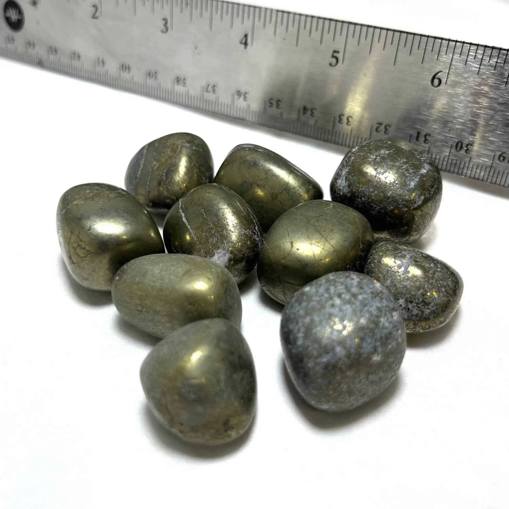 Pyrite Tumbled Stone | Tumbled Stones | Wiccan Center