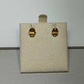 Citrine Oval Post Earrings – Sterling Silver | Earrings | Wiccan Center