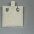 Aquamarine Oval Post Earrings – Sterling Silver | Earrings | Wiccan Center