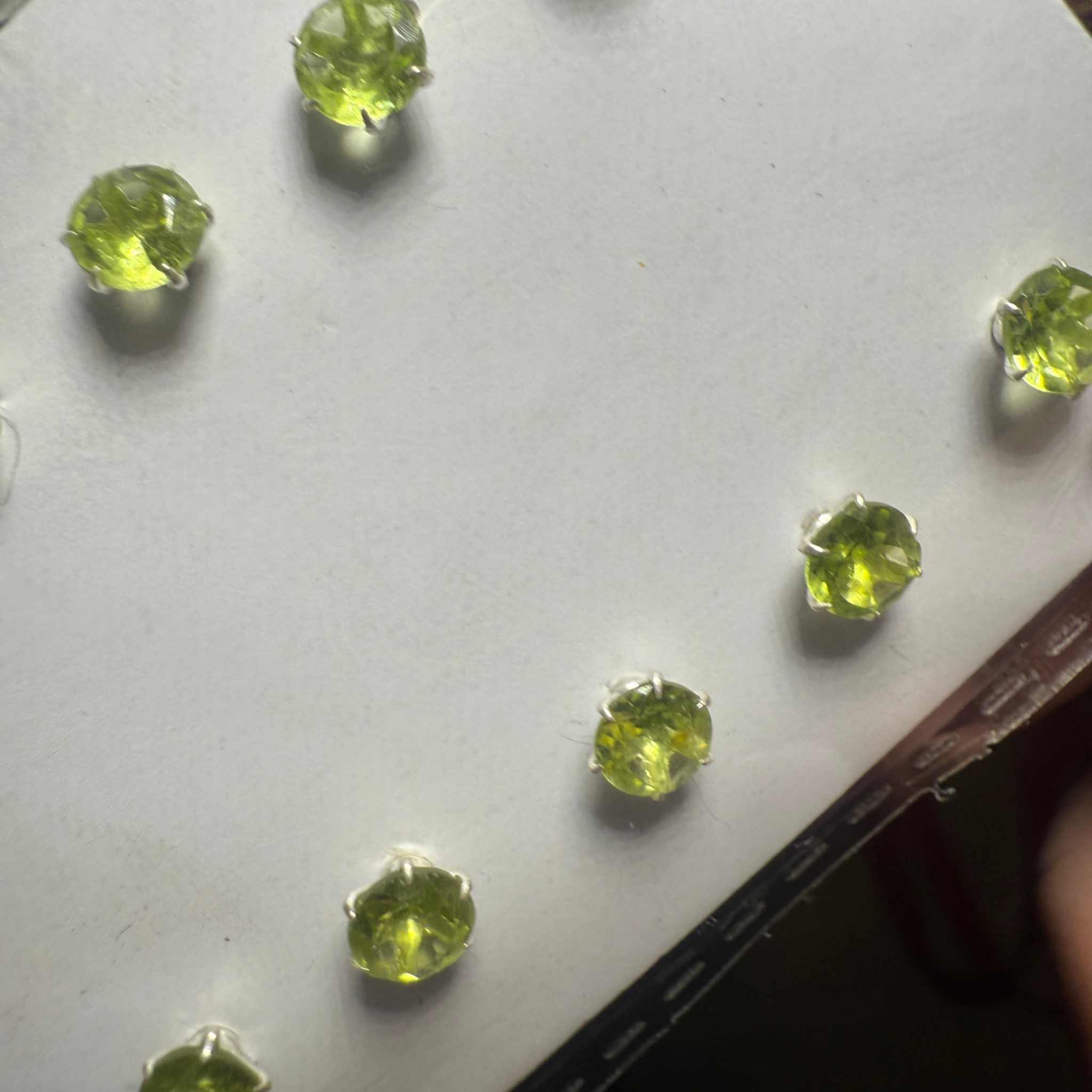 Peridot Oval Post Earrings – Sterling Silver | Earrings | Wiccan Center