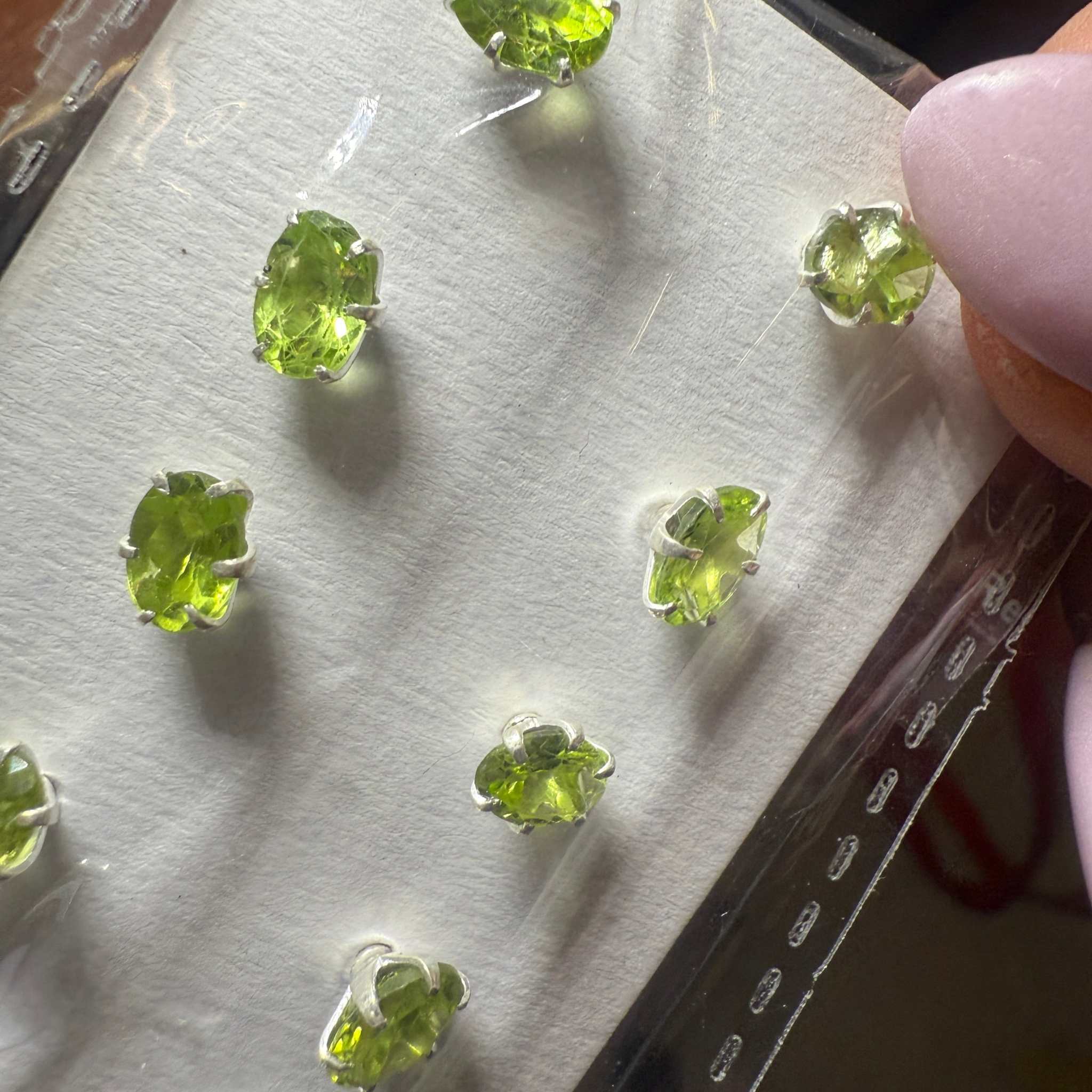 Peridot Round Post Earrings – Sterling Silver | Earrings | Wiccan Center