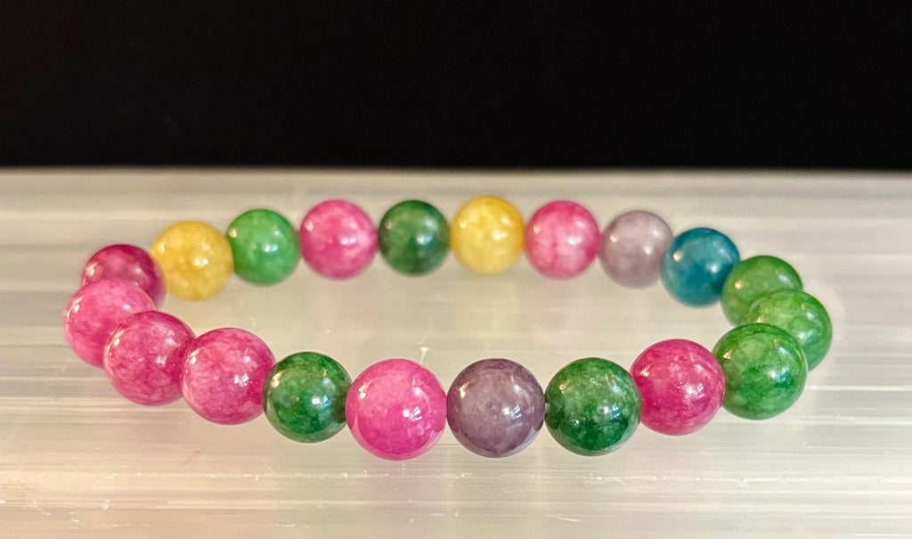 Multicolor Tourmaline Bracelet – Reiki-Infused Balance, Protection & Emotional Healing Jewelry (Medium Wrist) | | Wiccan Center