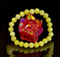 Lemon Jade Beaded Bracelet 8mm & 10mm – Reiki-Infused Joy, Abundance & Positive Energy Jewelry | | Wiccan Center