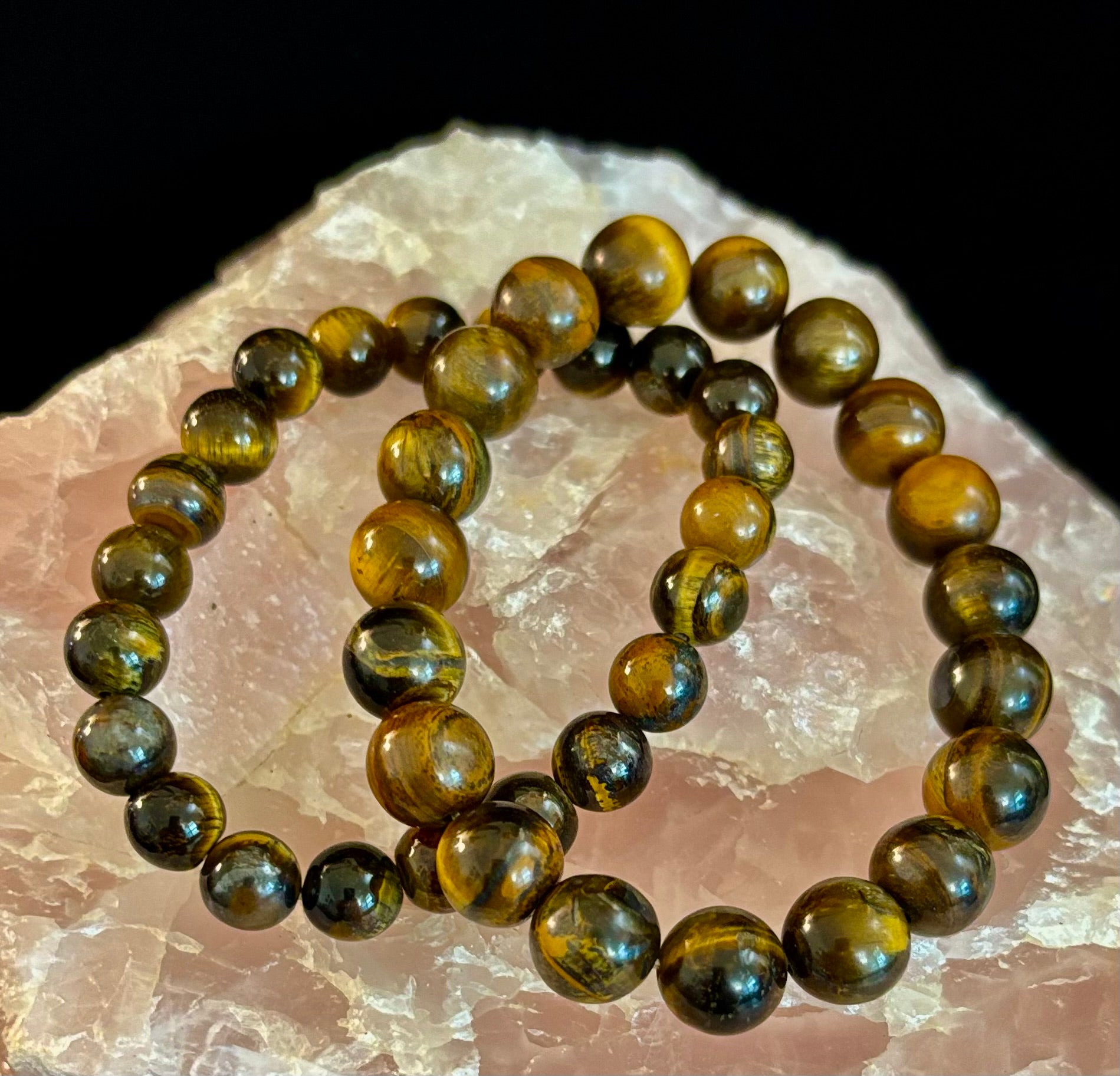 Natural Tiger Eye Beaded Bracelet – Stone of Personal Power | | Wiccan Center