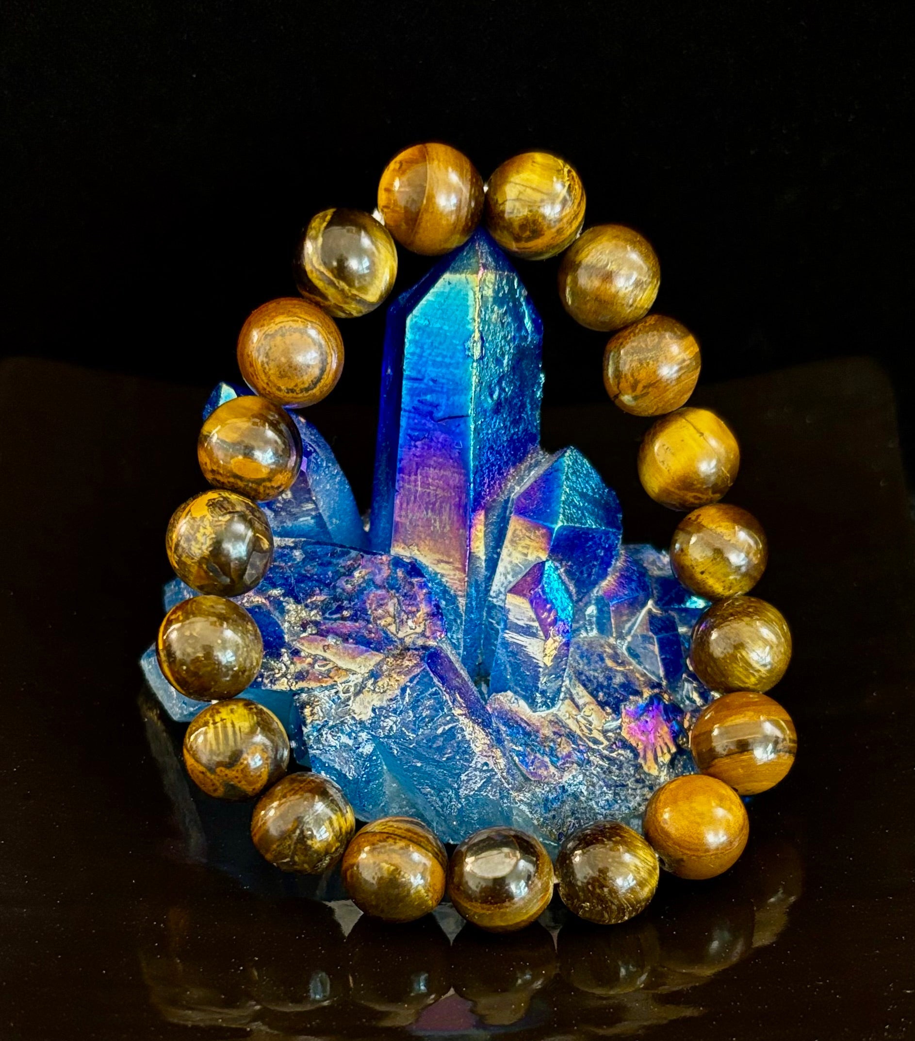 Natural Tiger Eye Beaded Bracelet – Stone of Personal Power | | Wiccan Center