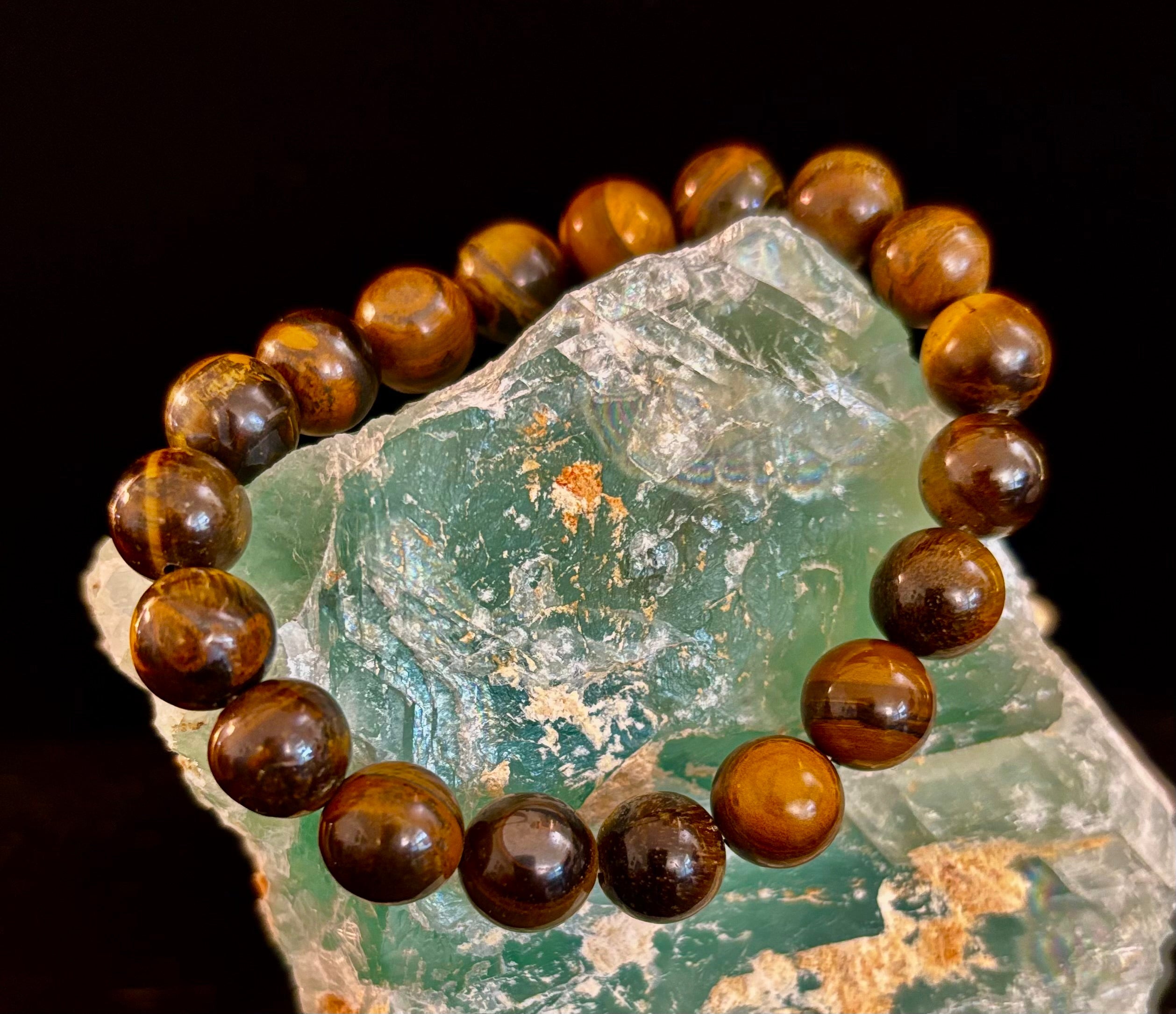 Natural Tiger Eye Beaded Bracelet – Stone of Personal Power | | Wiccan Center
