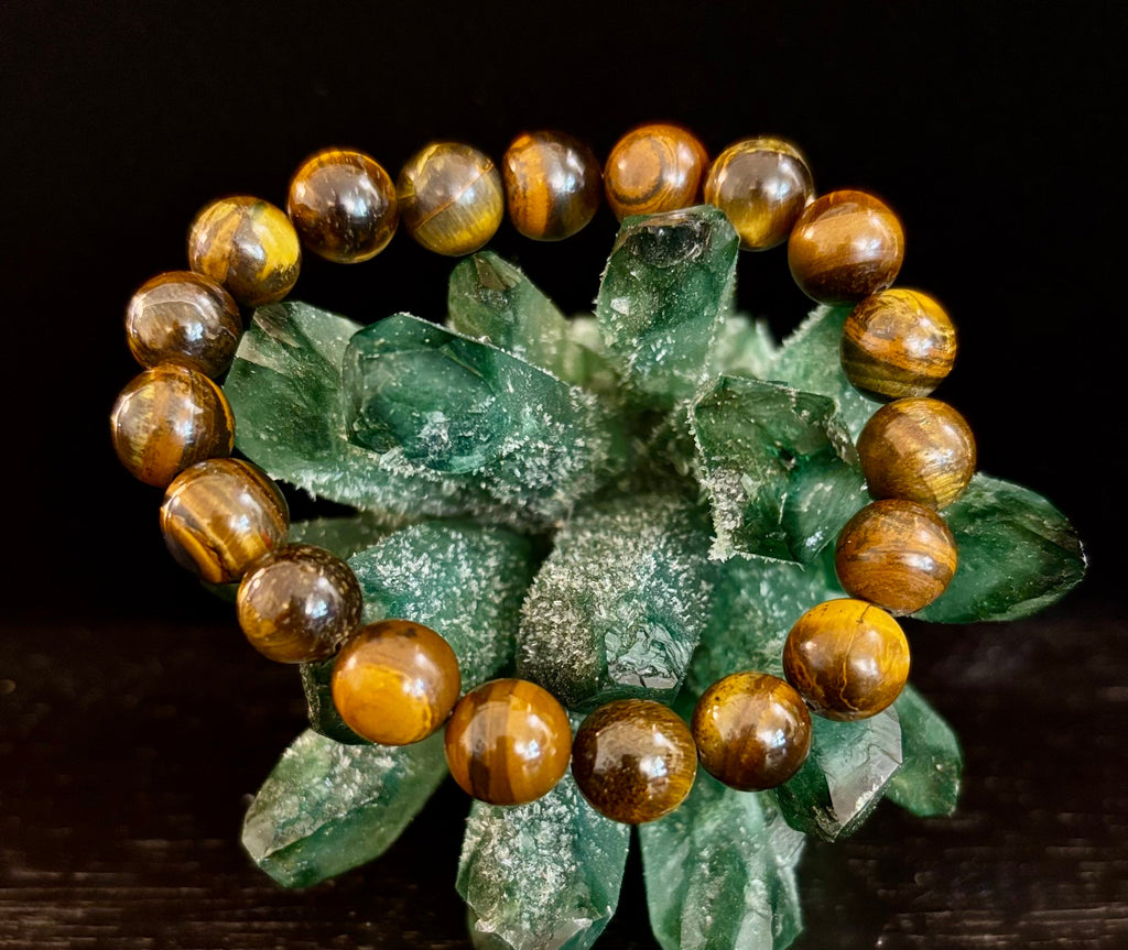 Natural Tiger Eye Beaded Bracelet – Stone of Personal Power | | Wiccan Center