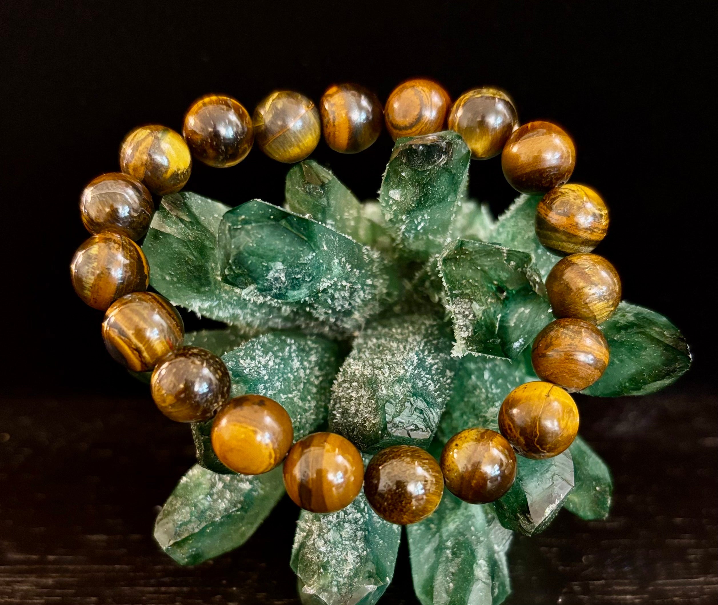 Natural Tiger Eye Beaded Bracelet – Stone of Personal Power | | Wiccan Center