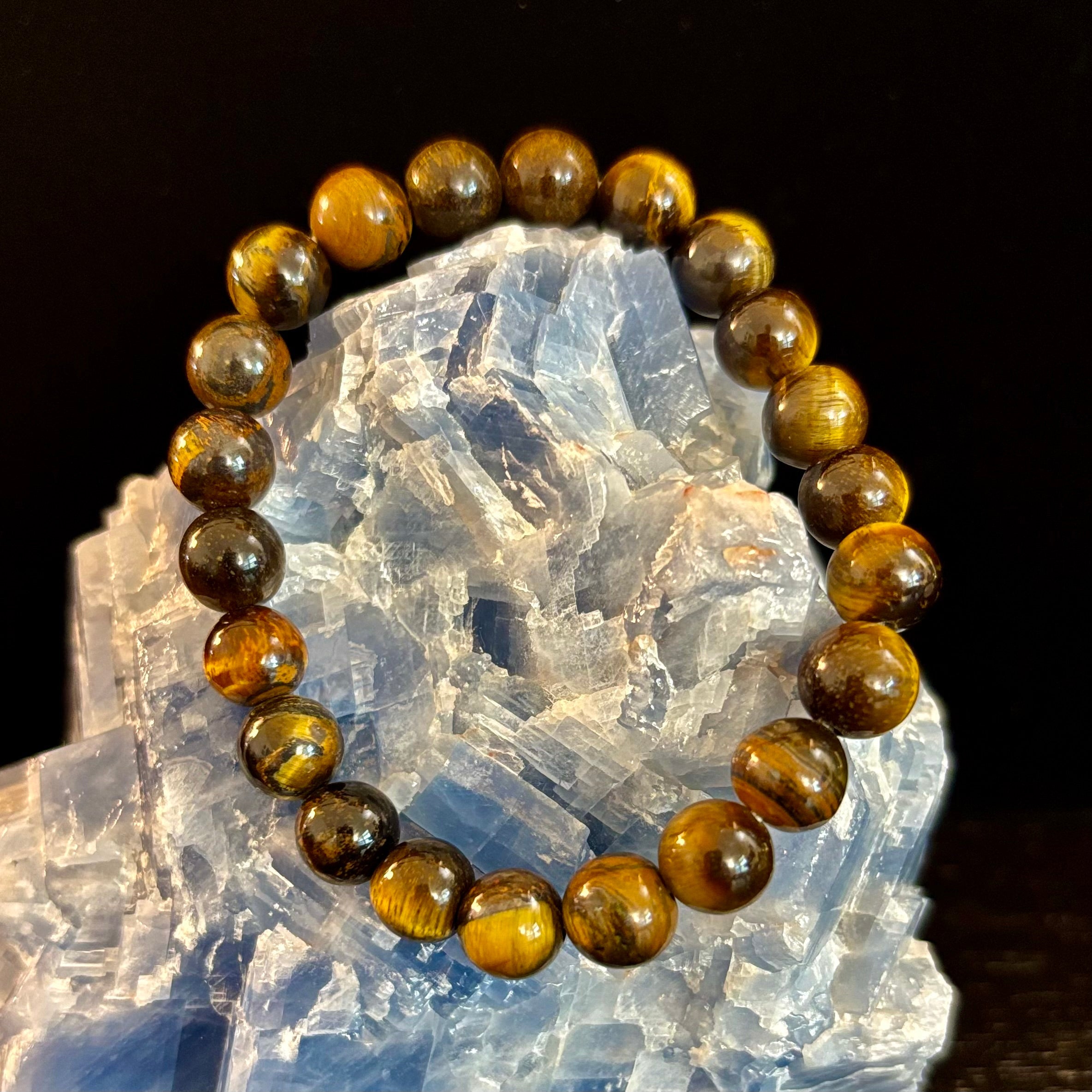 Natural Tiger Eye Beaded Bracelet – Stone of Personal Power | | Wiccan Center