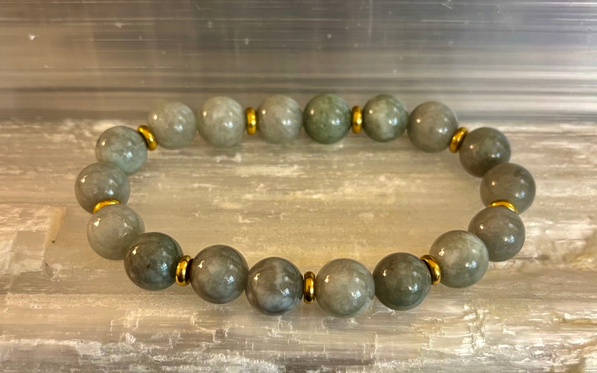 Zen Jade Adventure Bracelet – 10mm Natural Jade for Large Wrists | | Wiccan Center