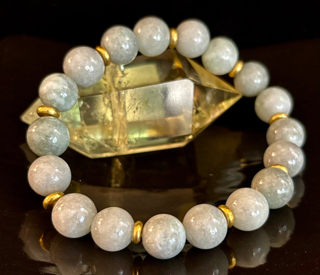 Zen Jade Adventure Bracelet – 10mm Natural Jade for Large Wrists | | Wiccan Center