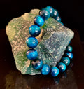 Blue Tiger Eye Reiki-Infused Focus & Confidence Bracelet (Medium–Large Wrist) | | Wiccan Center