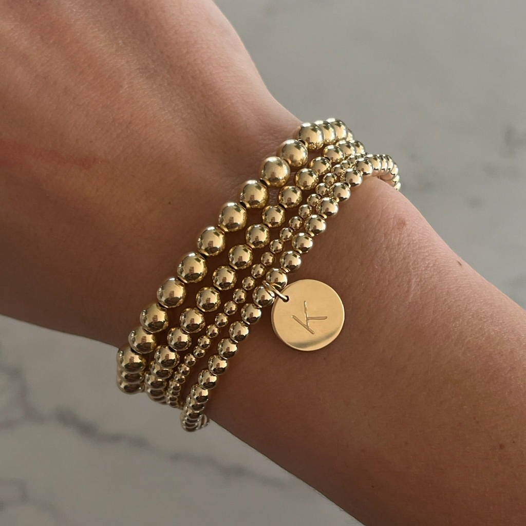 classic initial juno bracelet four stack (3+4+4+5mm) | | Wiccan Center