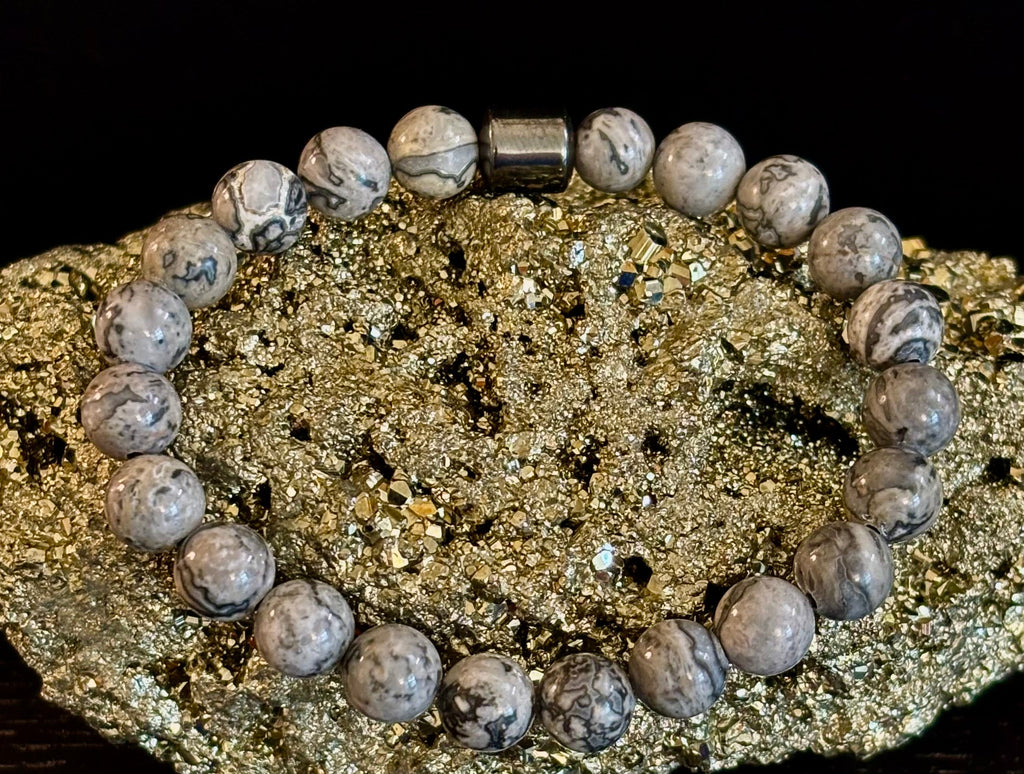 Earth Energy Collection – 6 Choices - Natural Stone & Magnetic Bead Bracelets for Medium to Large Wrists | | Wiccan Center