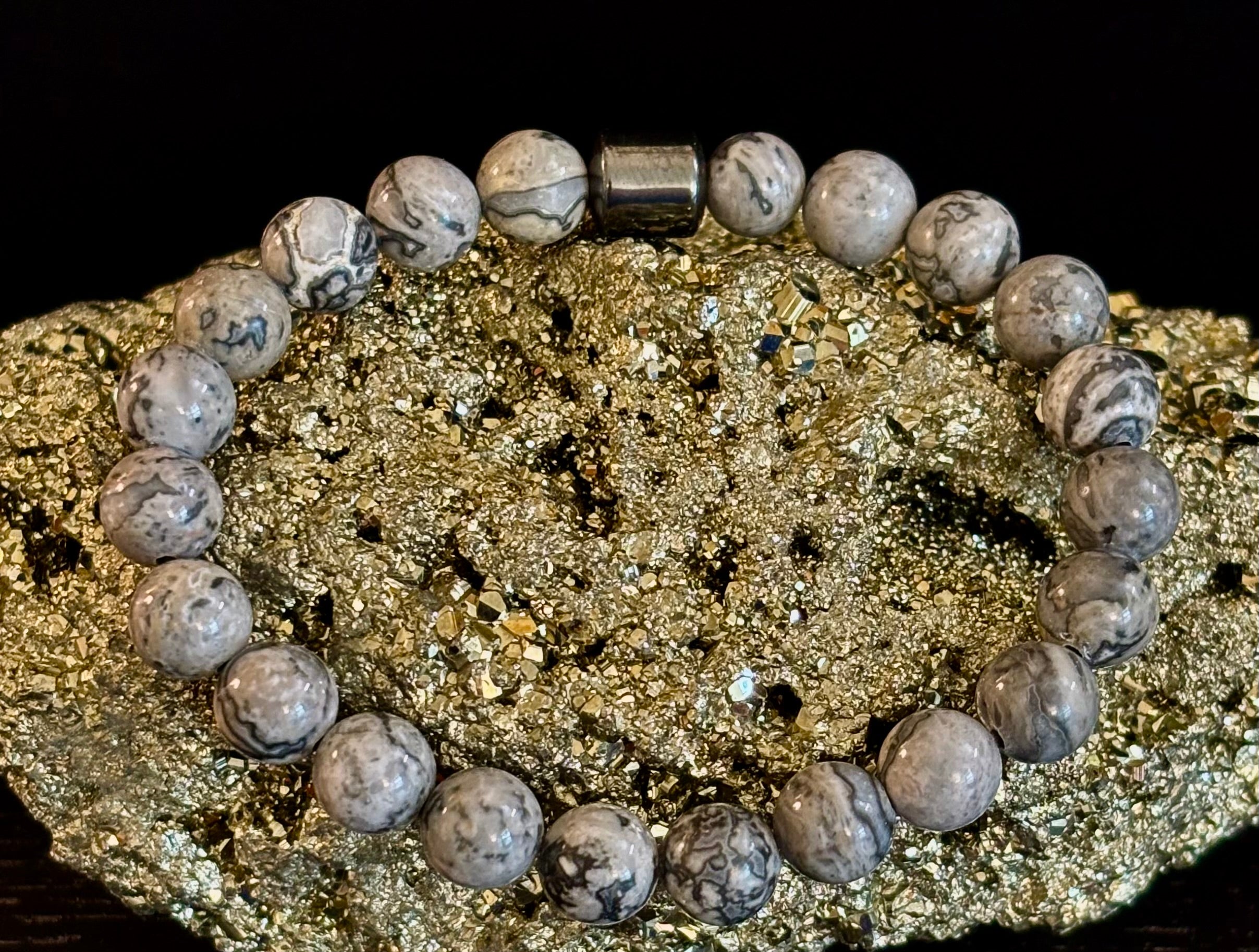 Earth Energy Collection – 6 Choices - Natural Stone & Magnetic Bead Bracelets for Medium to Large Wrists | | Wiccan Center