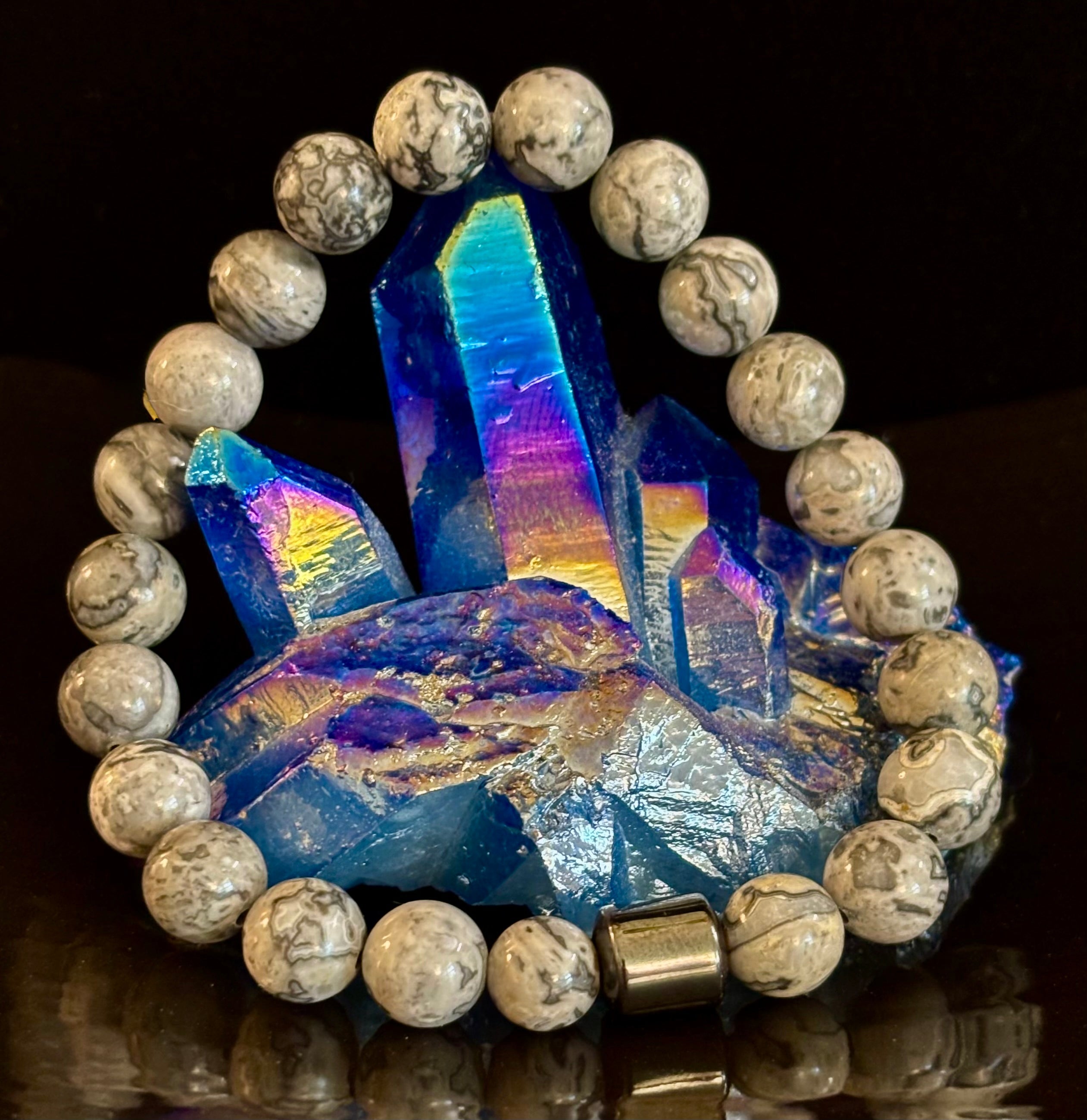 Earth Energy Collection – 6 Choices - Natural Stone & Magnetic Bead Bracelets for Medium to Large Wrists | | Wiccan Center