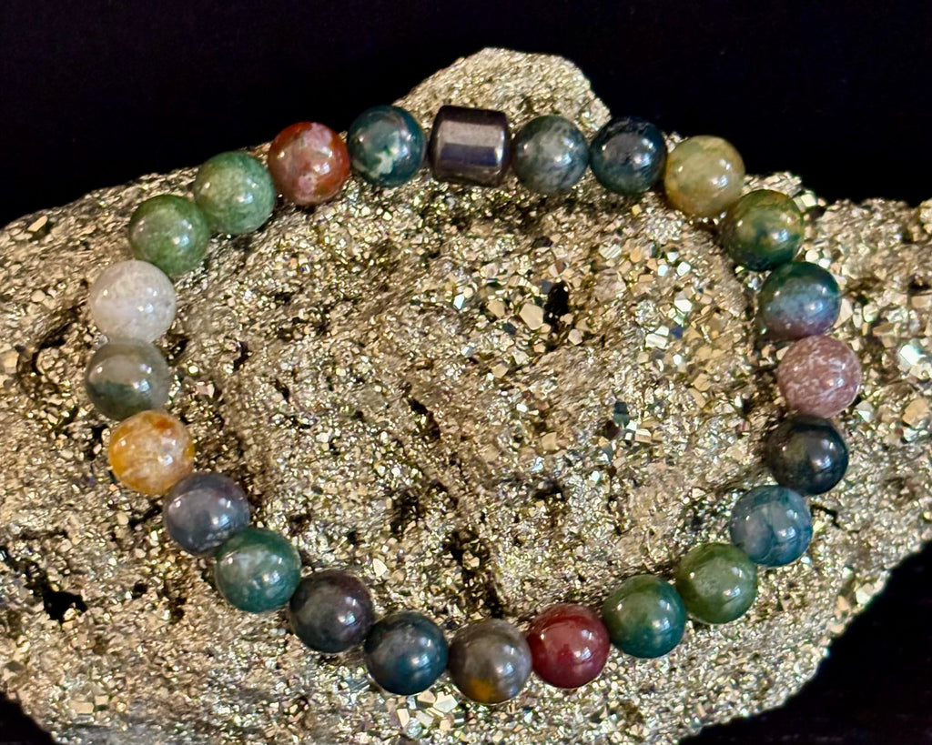 Earth Energy Collection – 6 Choices - Natural Stone & Magnetic Bead Bracelets for Medium to Large Wrists | | Wiccan Center