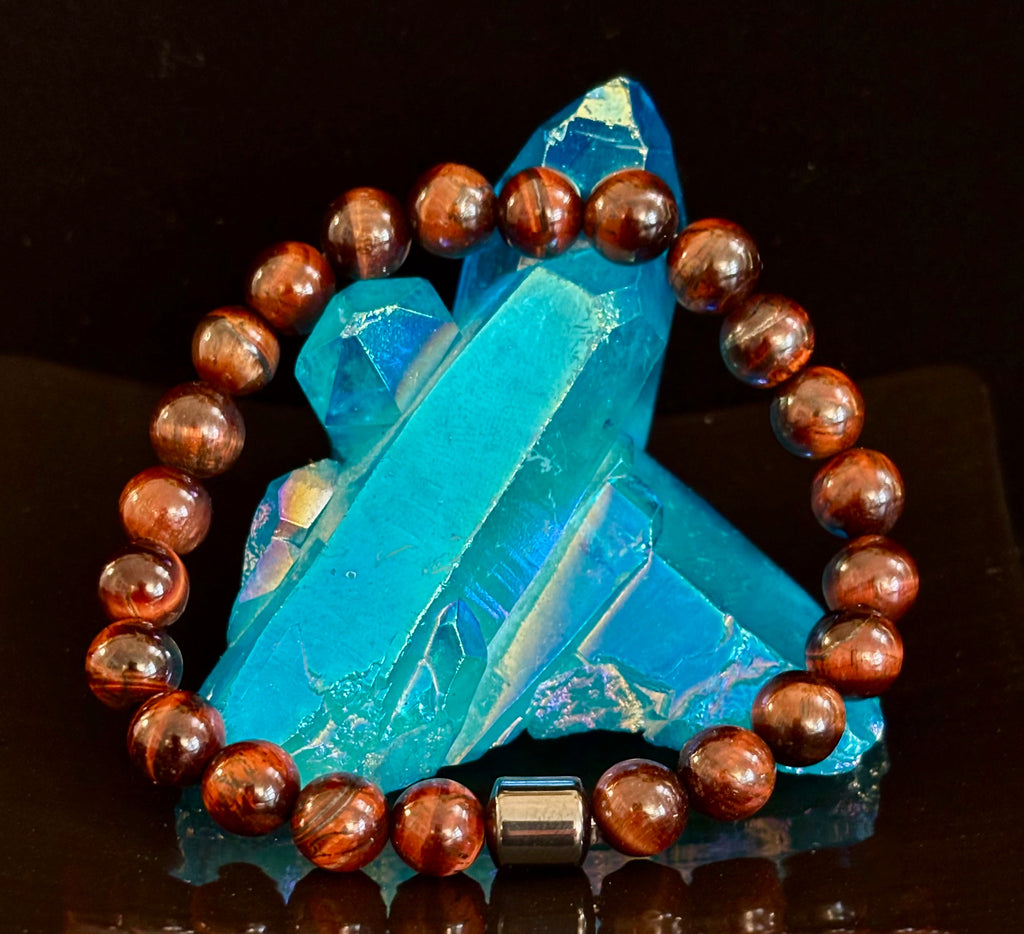 Earth Energy Collection – 6 Choices - Natural Stone & Magnetic Bead Bracelets for Medium to Large Wrists | | Wiccan Center