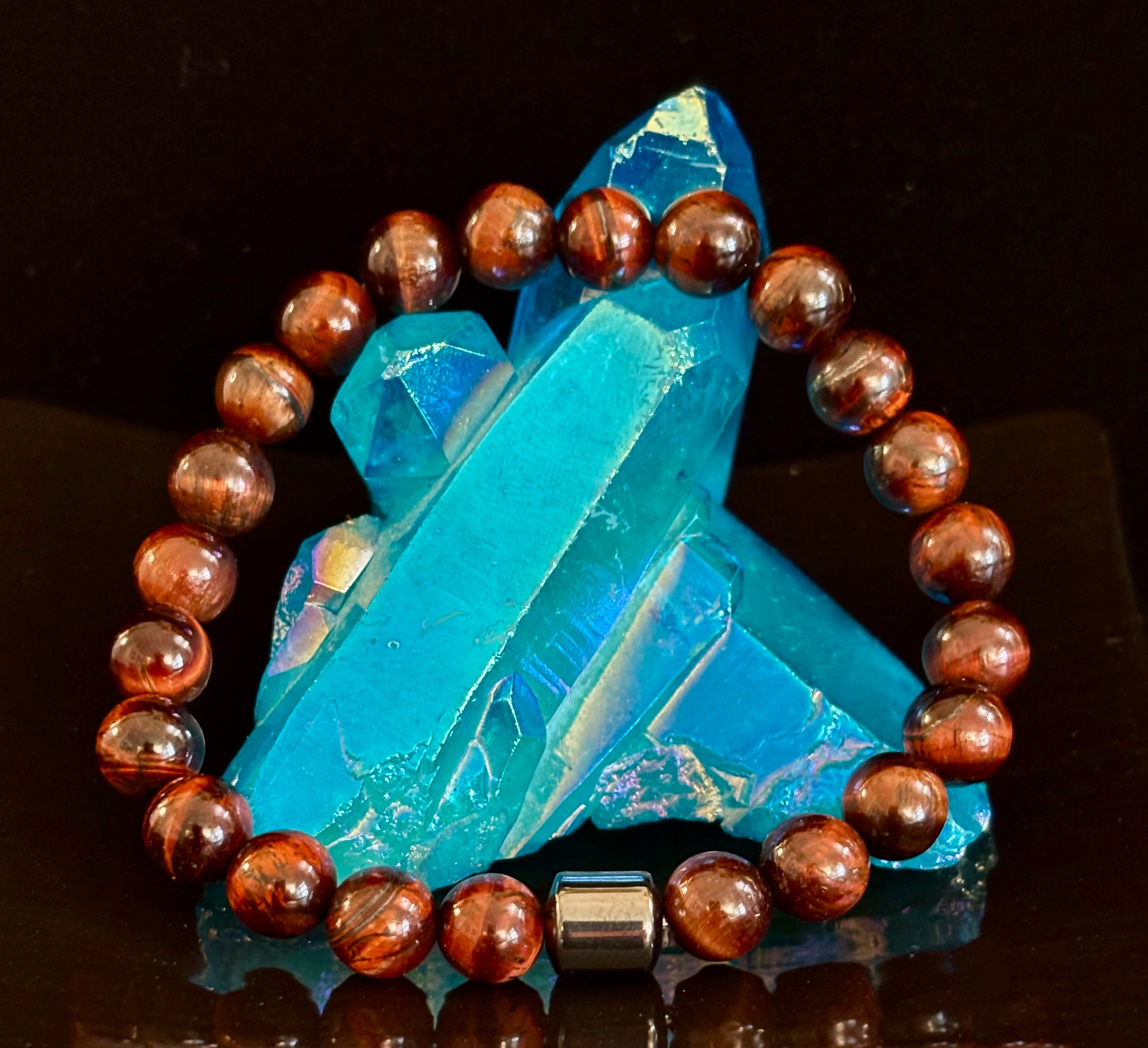 Earth Energy Collection – 6 Choices - Natural Stone & Magnetic Bead Bracelets for Medium to Large Wrists | | Wiccan Center