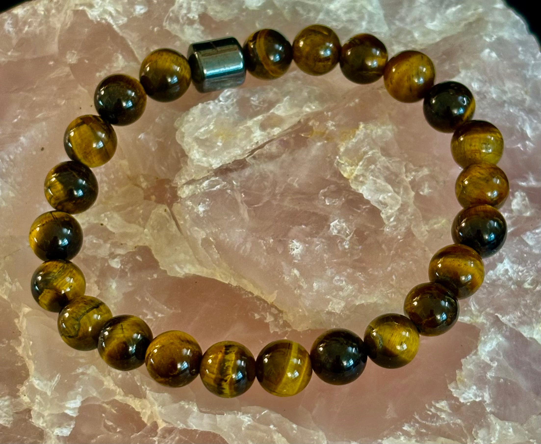 Earth Energy Collection – 6 Choices - Natural Stone & Magnetic Bead Bracelets for Medium to Large Wrists | | Wiccan Center