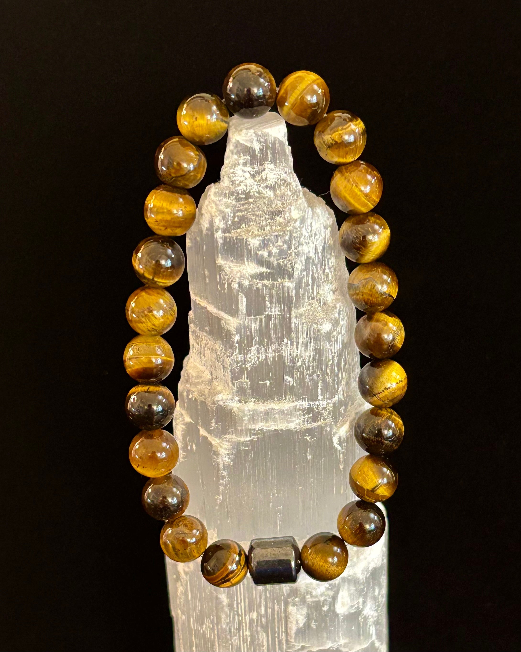 Earth Energy Collection – 6 Choices - Natural Stone & Magnetic Bead Bracelets for Medium to Large Wrists | | Wiccan Center