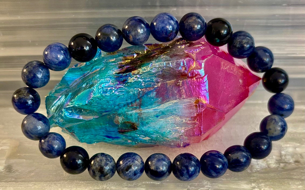 Sodalite Gemstone Bracelet – Intuition, Truth & Emotional Balance (Small to Large Wrist Size Options) | | Wiccan Center