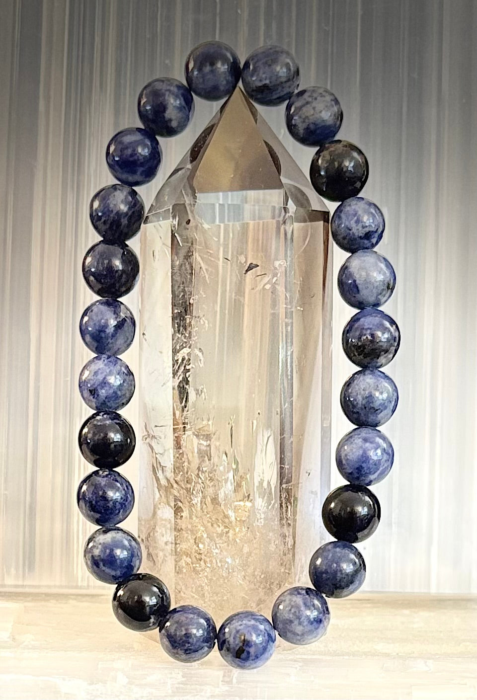 Sodalite Gemstone Bracelet – Intuition, Truth & Emotional Balance (Small to Large Wrist Size Options) | | Wiccan Center