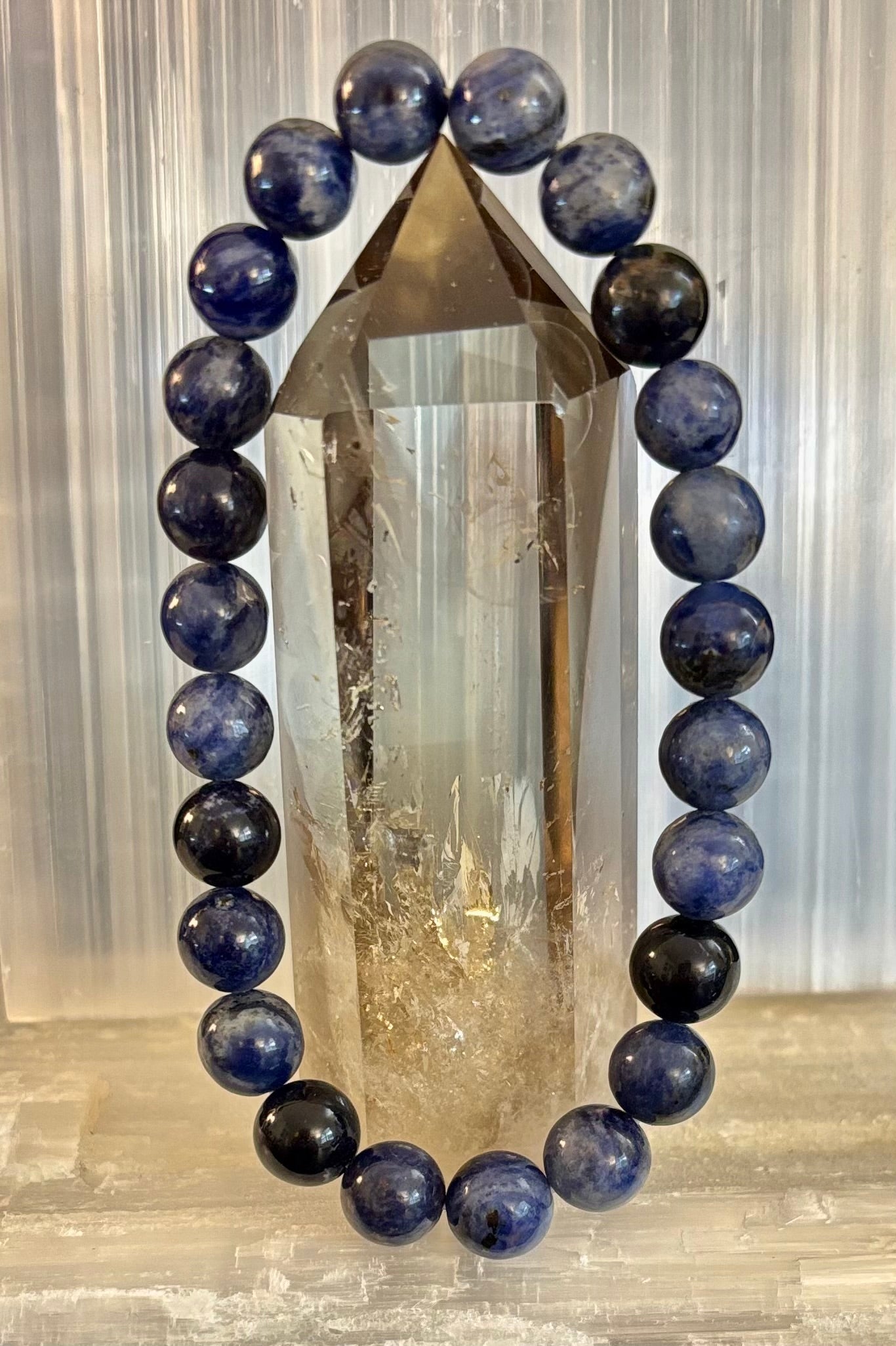Sodalite Gemstone Bracelet – Intuition, Truth & Emotional Balance (Small to Large Wrist Size Options) | | Wiccan Center