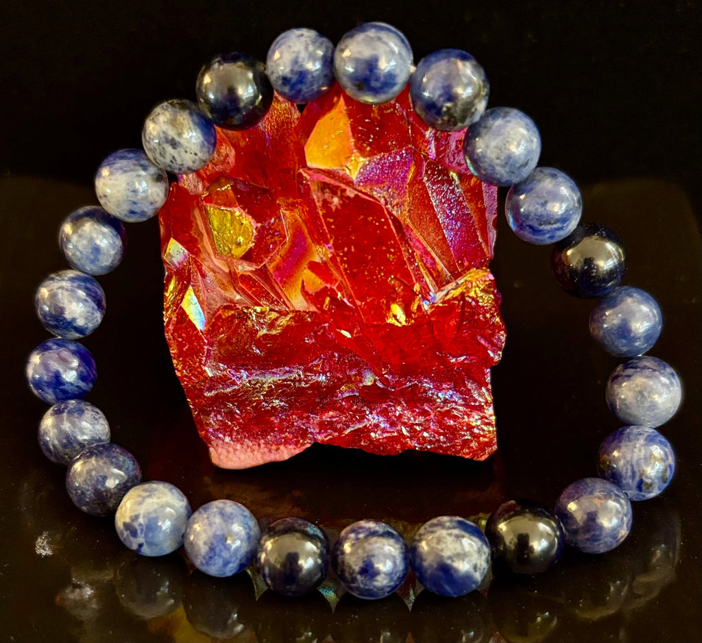Sodalite Gemstone Bracelet – Intuition, Truth & Emotional Balance (Small to Large Wrist Size Options) | | Wiccan Center