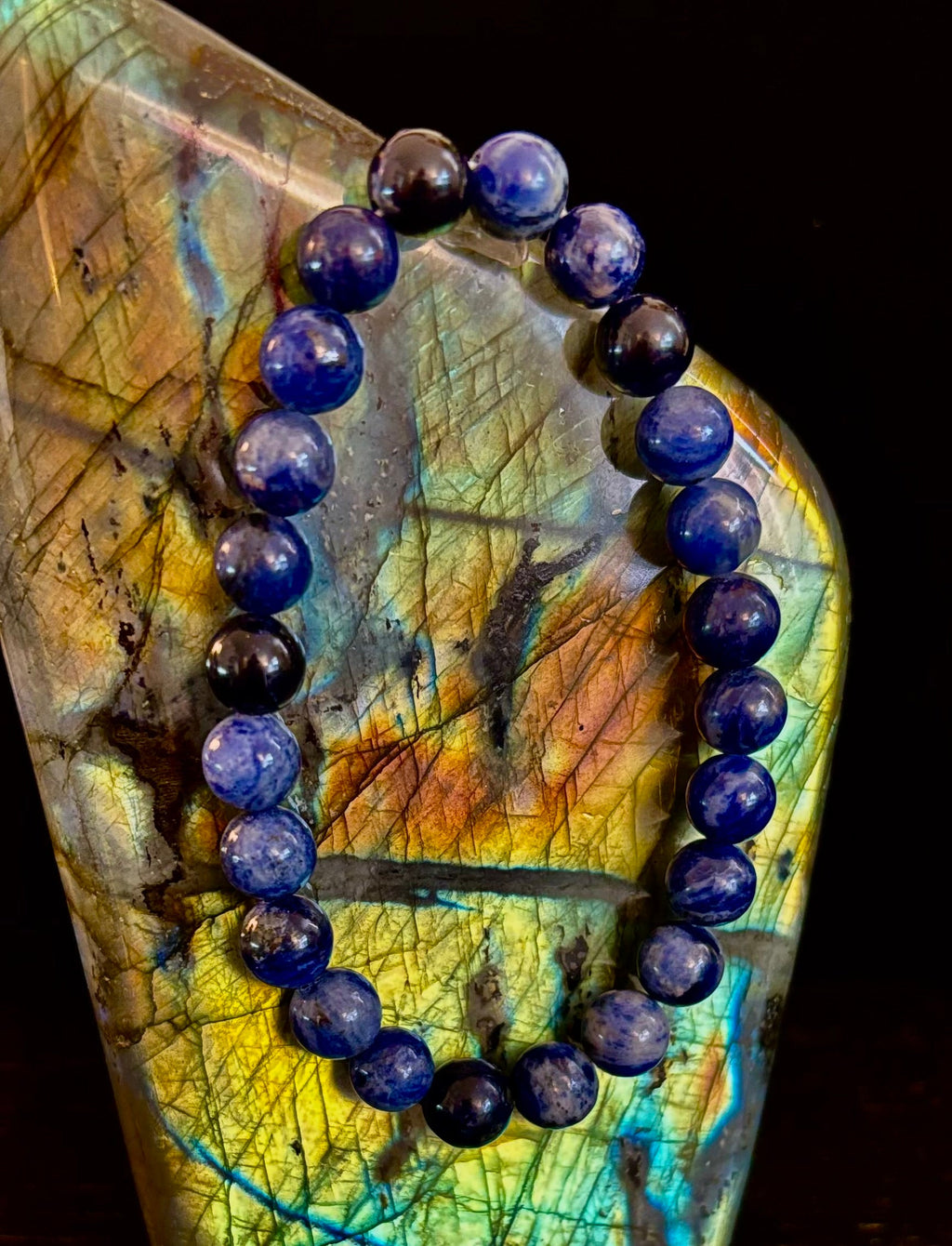 Sodalite Gemstone Bracelet – Intuition, Truth & Emotional Balance (Small to Large Wrist Size Options) | | Wiccan Center