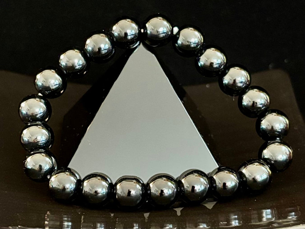 Black Onyx 8mm Reiki-Infused Protection & Grounding Bracelet (7.5” Medium Wrists) | | Wiccan Center