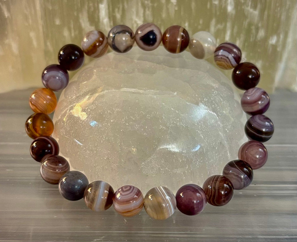 Botswana Agate Bracelet – Emotional Balance & Gentle Strength | | Wiccan Center