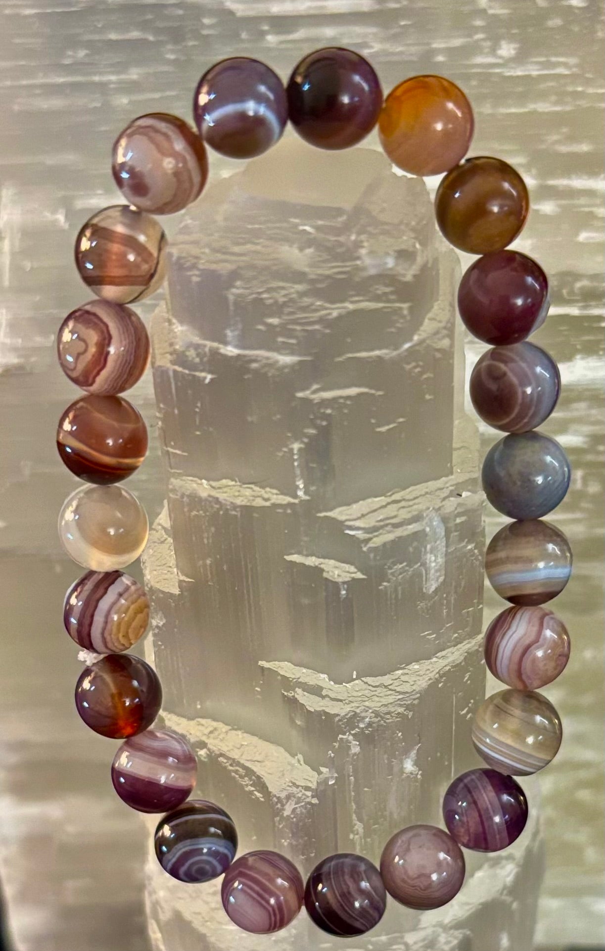 Botswana Agate Bracelet – Emotional Balance & Gentle Strength | | Wiccan Center