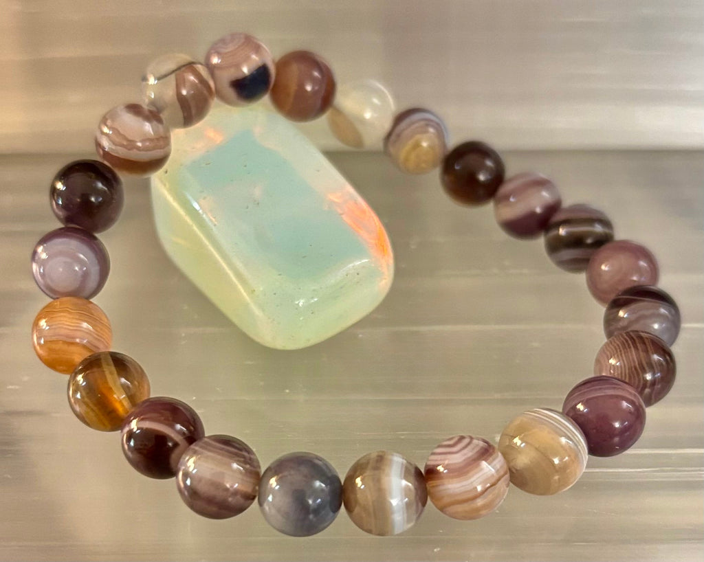 Botswana Agate Bracelet – Emotional Balance & Gentle Strength | | Wiccan Center