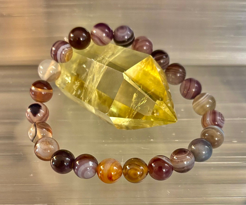 Botswana Agate Bracelet – Emotional Balance & Gentle Strength | | Wiccan Center