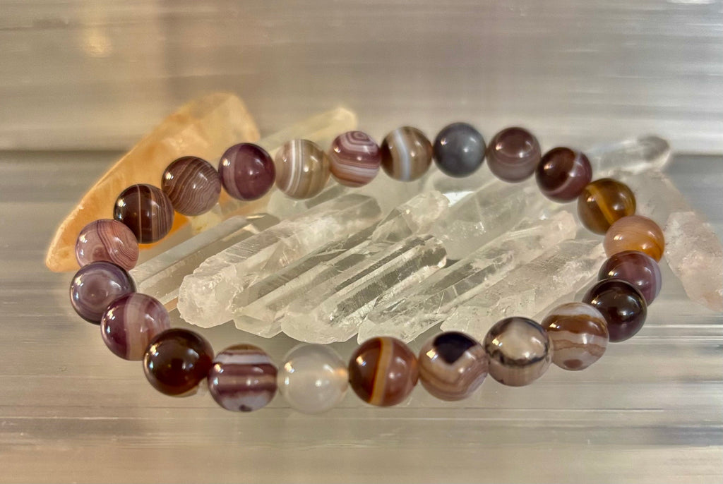 Botswana Agate Bracelet – Emotional Balance & Gentle Strength | | Wiccan Center