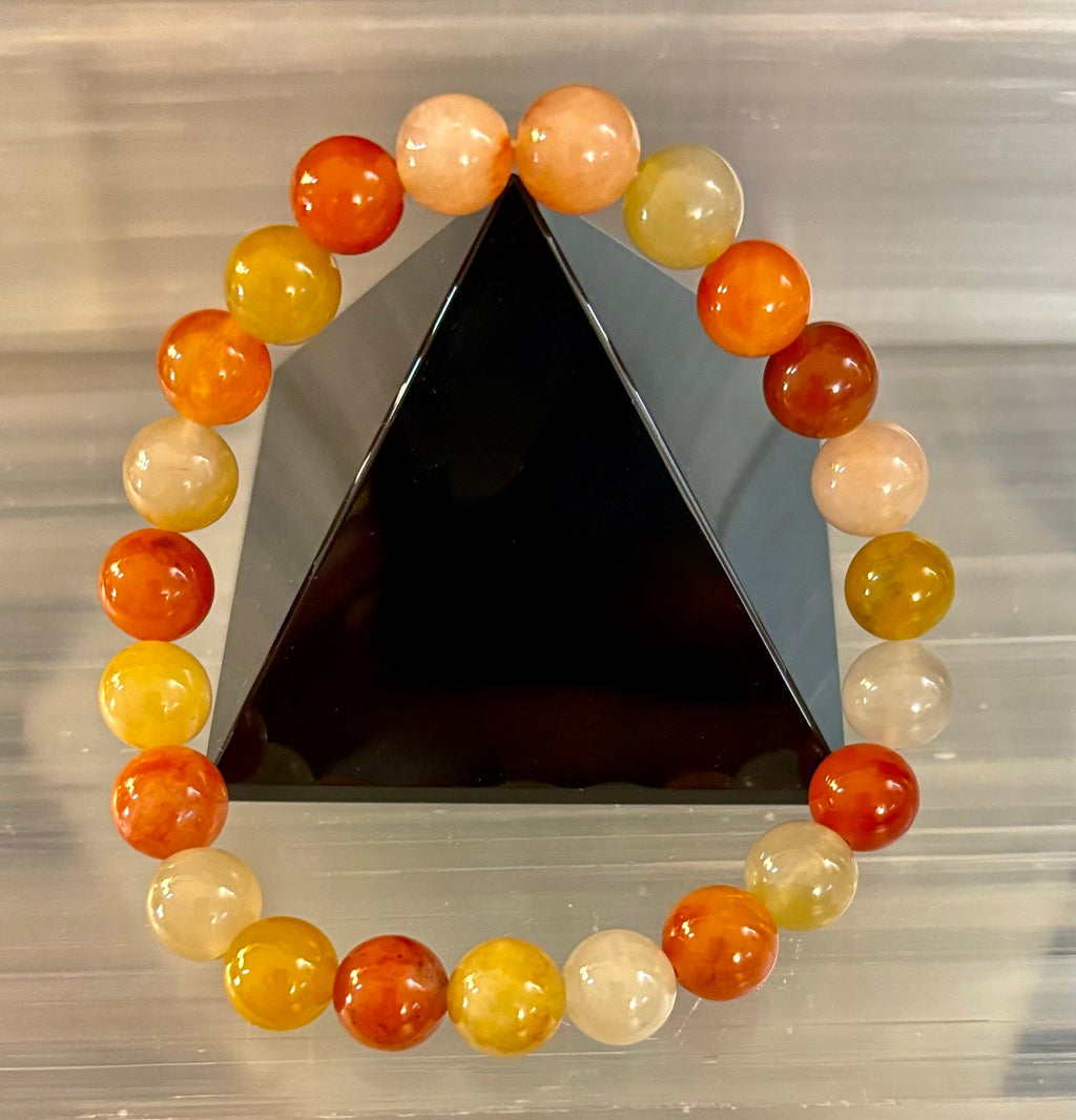Red Aventurine Bracelet – Confidence, Creativity & Grounded Energy (Medium to Large Wrists) | | Wiccan Center